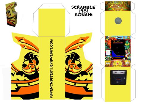 Scramble Paper Arcade Cabinet by Papercrafter1 on DeviantArt