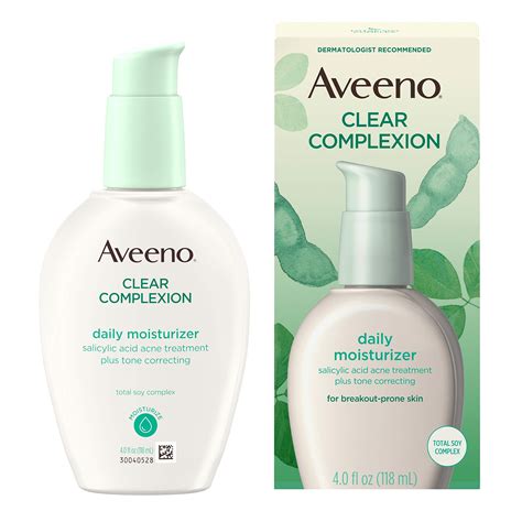 Aveeno Clear Complexion Salicylic Acid Acne-Fighting Daily Face ...