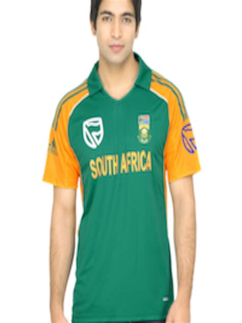 Buy ADIDAS Men Green South Africa Cricket Jersey - Tshirts for Men ...