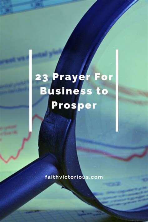 23 Prayer For Business To Prosper: Powerful! - Faith Victorious