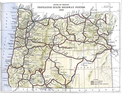 Oregon State Highways 1920 | Tentative State Highway System,… | Flickr