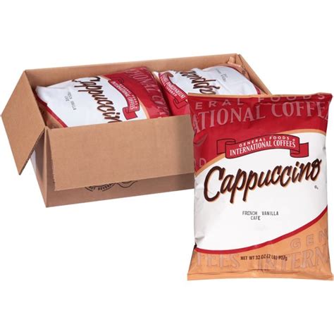 General Foods International Coffees French Vanilla Cafe Cappuccino Instant Coffee Beverage Mix ...