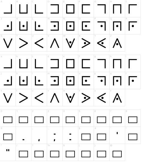 Pigpen Cipher Font Download