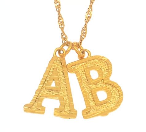 SALE 18k Gold Plated 2 Initial Necklace alphabet Necklace - Etsy