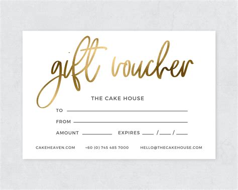 Gold Gift Voucher Template / Editable Gift Certificate Template / Printable Gift Cards / Shop ...