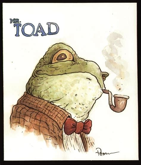 Mr. Toad Comic Art | Frog art, Frog illustration, Toad