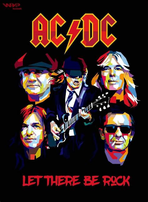 AC/DC WPAP by bennadn.deviantart.com on @DeviantArt | Rock band posters, Rock n roll art, Acdc ...