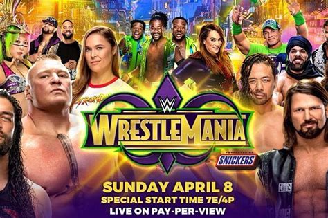 Wrestlemania 2018: Time, TV schedule, matches for WWE's PPV event - SBNation.com