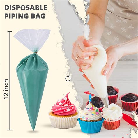 50Pcs Disposable Pastry Bag Icing Piping Cake Cupcake Decorating ...