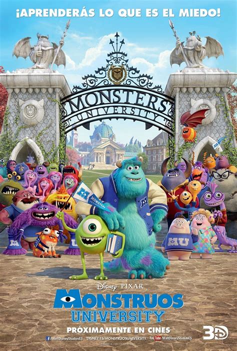 MONSTERS UNIVERSITY poster 13 features monster favorites under MU ...