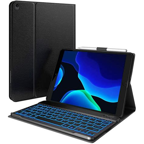 iPad 8th Generation Case with Keyboard & Pencil Holder, iPad 10.2 2020 ...