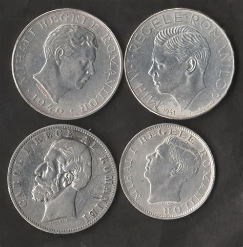 Romania. 4 Various Coins - Catawiki