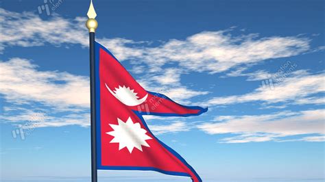 Flag Of Nepal Stock Animation | 1263876