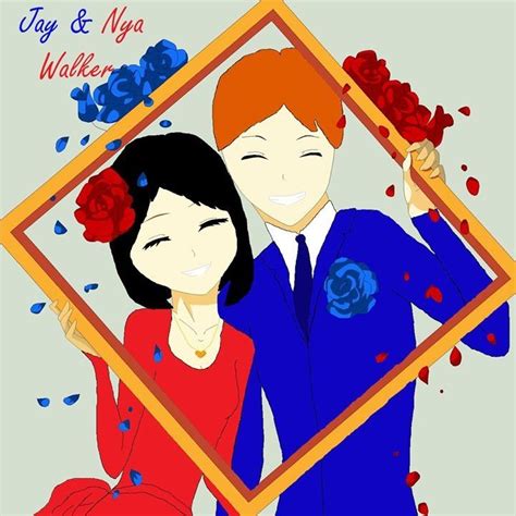 A drawing of Jay and Nya's wedding portrait. | Ninjago! | Pinterest | Wedding portraits