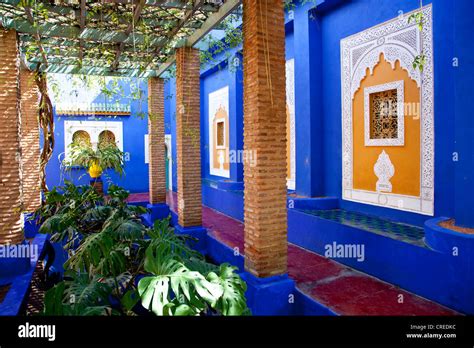 Jardin Majorelle, Majorelle Garden, botanic gardens, Marrakech, Morocco, Africa Stock Photo - Alamy