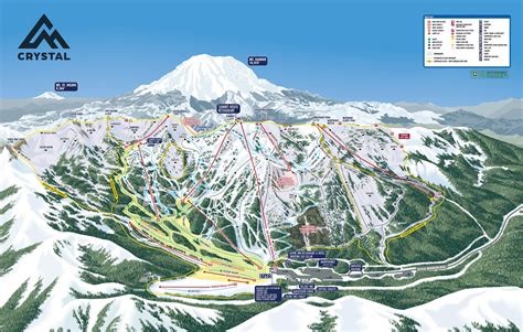 Crystal Mountain Piste Map / Trail Map