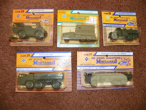 ROCO HO MODEL MINIATURES MINITANKS PRECISE HO SCALE LOT OF 5 NEVER OPENED N/RES | #1849269741