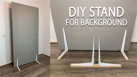 DIY stand holders for V-Flat/background board - YouTube