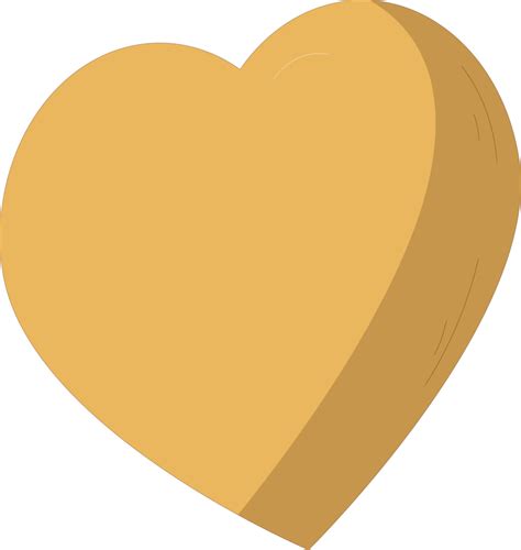 Free corazón simple beige 15266690 PNG with Transparent Background