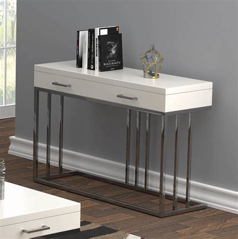 Modern Table Top Sofa Table with Storage Drawers