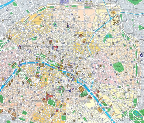 Paris Map - Detailed City and Metro Maps of Paris for Download | OrangeSmile.com