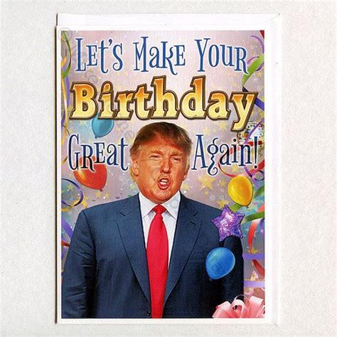 Funny birthday cards, Trump birthday card, Happy birthday brother quotes