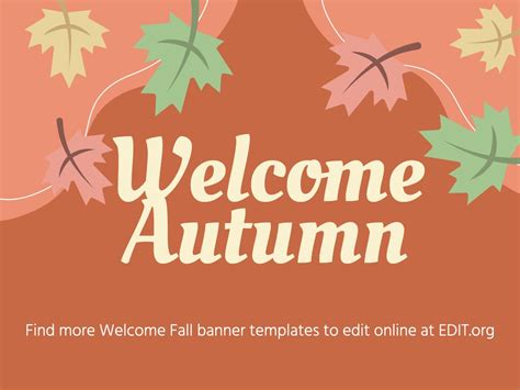 Welcome Fall Banner