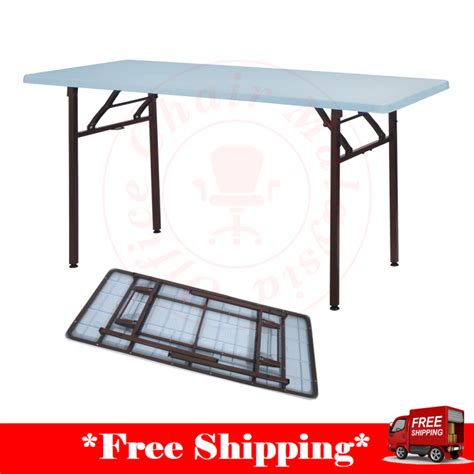 Banquet Table / PVC Banquet Table / Plastic Folding Table / Foldable Table Study Table / Meja ...