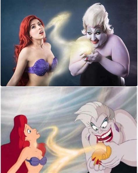 Ursula & Ariel do you like the live action? David chan cosplay & Lily ...