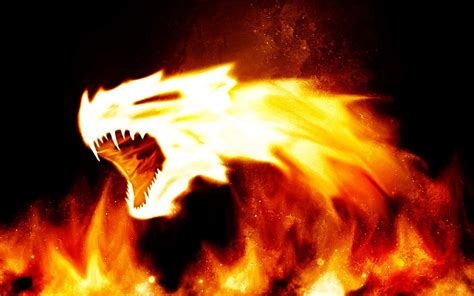 Download A Fire Dragon With Its Mouth Open Wallpaper | Wallpapers.com