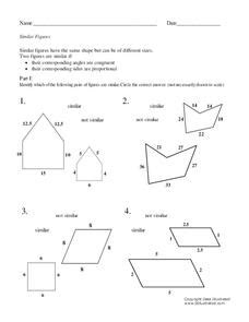 33 Similar Figures Worksheet 8th Grade - support worksheet