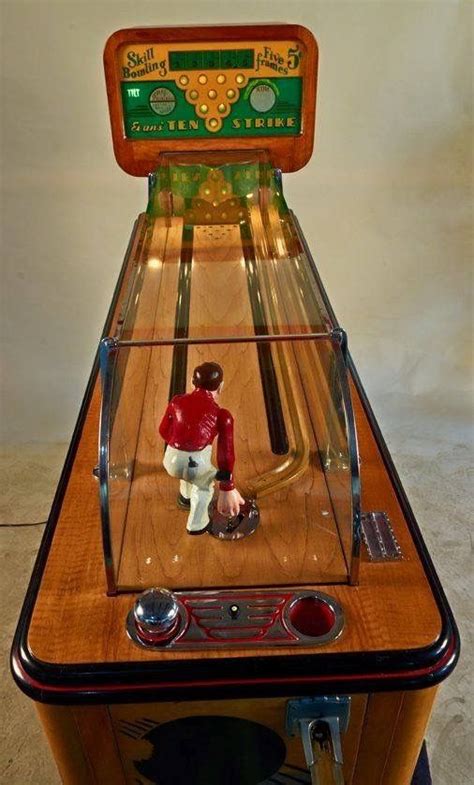 Skill vintage antique Bowling Machine in 2020 | Retro arcade games ...