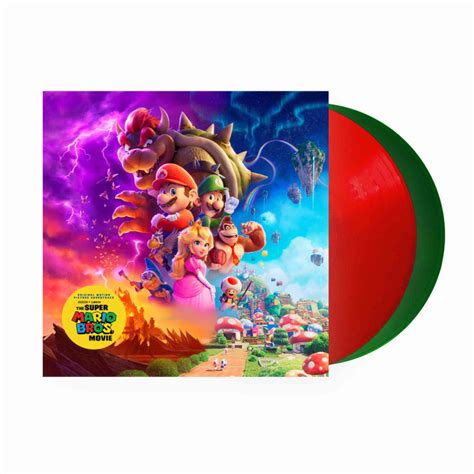 The Super Mario Bros. Movie Original Soundtrack 2xLP (Red Green Vinyl ...