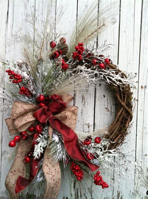 44 Beautiful Winter Wreaths Design Ideas - PIMPHOMEE