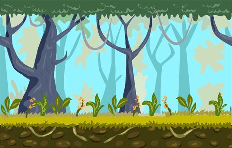 Forest Game Background Vector 2490258 Vector Art at Vecteezy