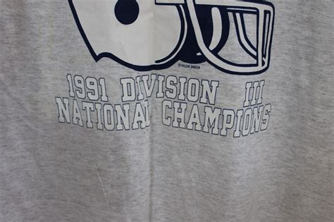 Ithaca College Shirt Mens Large Gray Vintage 1991 Stagg Bowl Champions Football | eBay