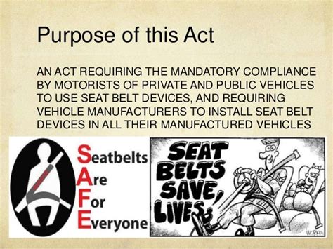 Seat Belt Use Act of 1999 (RA 8750)