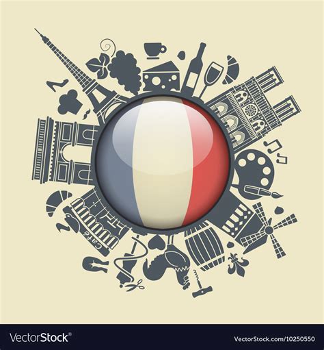 Symbol france Royalty Free Vector Image - VectorStock