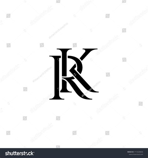 Rk Letter Original Monogram Logo Design Stock Vector (Royalty Free) 1713328033 | Shutterstock