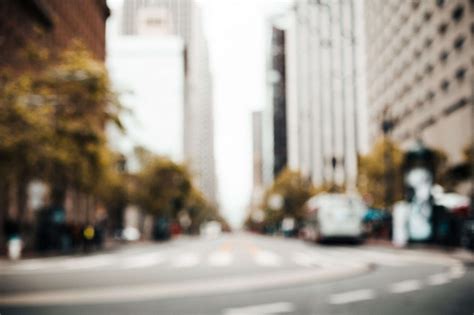 Random San Francisco Street Blurred Background Free Stock Photo | picjumbo