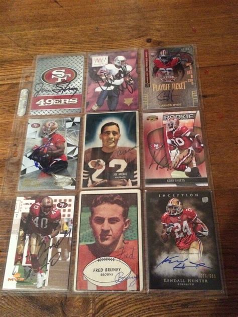 San francisco 49ers Autographed Running Backs Cards | eBay