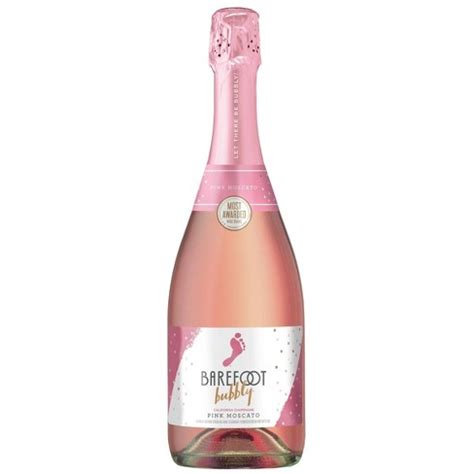 Barefoot Bubbly Pink Moscato Champagne Sparkling Wine - 750ml Bottle : Target
