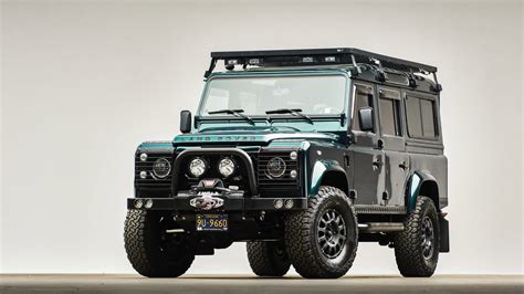 Download Car Old Car Off-road Land Rover Defender 110 Vehicle Land Rover Defender HD Wallpaper