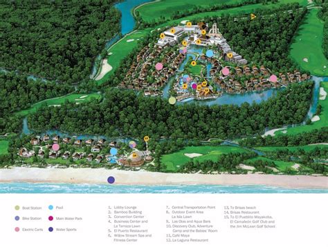 Resort Map | Fairmout Mayakoba | Riviera Maya, Mexico