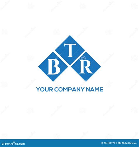 BTR Letter Logo Design on White Background. BTR Creative Initials Letter Logo Concept Stock ...