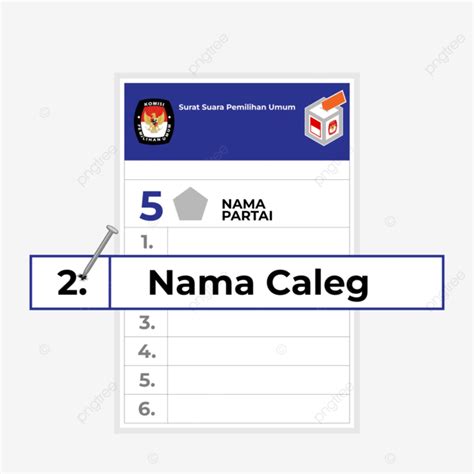 Sticker For The 2024 Election In Blue Vector, Democrat, Nasdem And Pan, Election 2024 PNG and ...