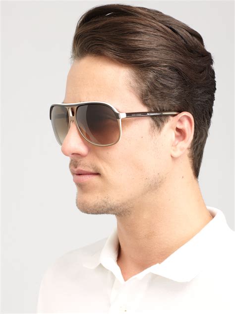 Lyst - Dior Homme Acetate Aviator Shield Sunglasses in Black for Men