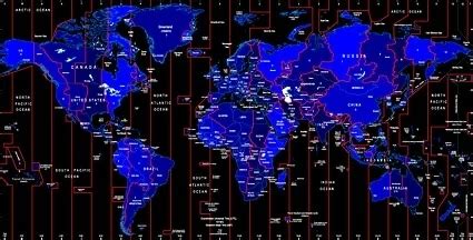 World time zone map identifies the vector Vectors graphic art designs in editable .ai .eps .svg ...