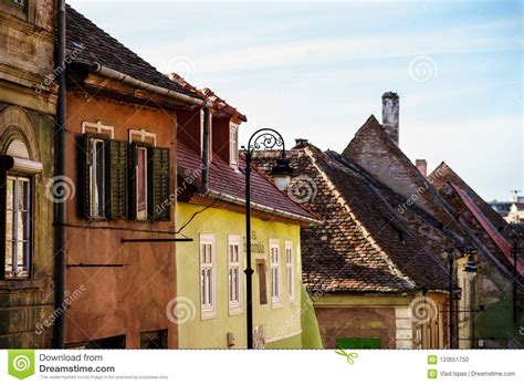 Historical Old Buildings in the Medieval City Sibiu Editorial Image - Image of tourism ...