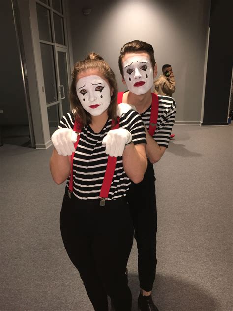 Mime costume | Disfraz de mimos, Mimos maquillaje mujer, Disfraces para chicas